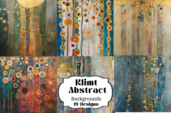 19 Klimt Inspired Abstract Backgrounds: Unlocking Ornate Design