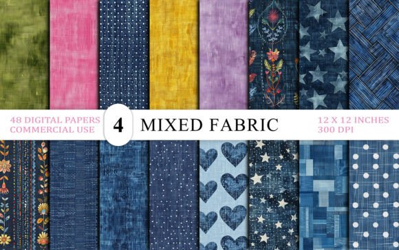48 Mixed Fabric Textures for Authentic Design Projects