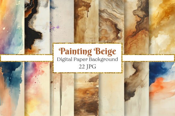 Abstract Painting Beige Backgrounds: Your Go-To for Versatile Design