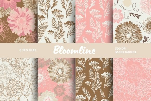 Bring Organic Elegance to Your Projects with Bloomline Backgrounds