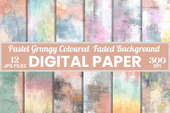 Coloured Grungy Faded Backgrounds Papers: Unlocking Vintage Charm