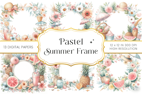 Embrace the Season: Using Pastel Summer Frame Backgrounds