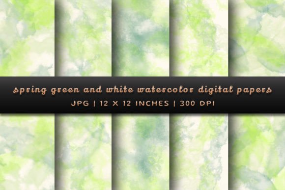 Freshen Up Your Projects with Spring Green and White Watercolor Papers