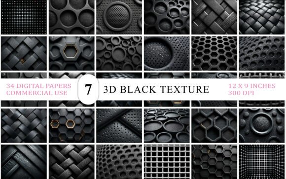Futuristic Black 3D Texture Backgrounds: Your Secret Weapon for Modern Design