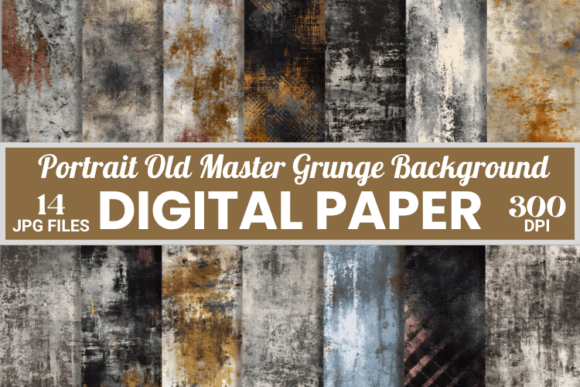 Old Master Grunge Backgrounds: A Vintage Texture Toolkit