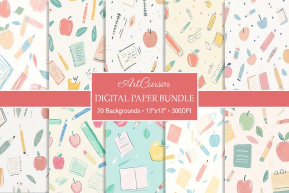 Pastel Back to School Doodle Backgrounds: A Designer's Guide
