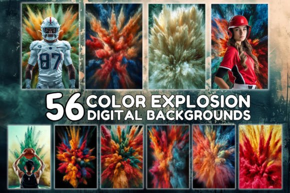 Transform Photos with Photoshop Backgrounds Explosion Backdrop